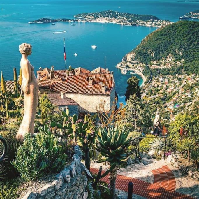 Studio Tout Confort Avec Parking Et Terrasse A Eze Village Exterior photo
